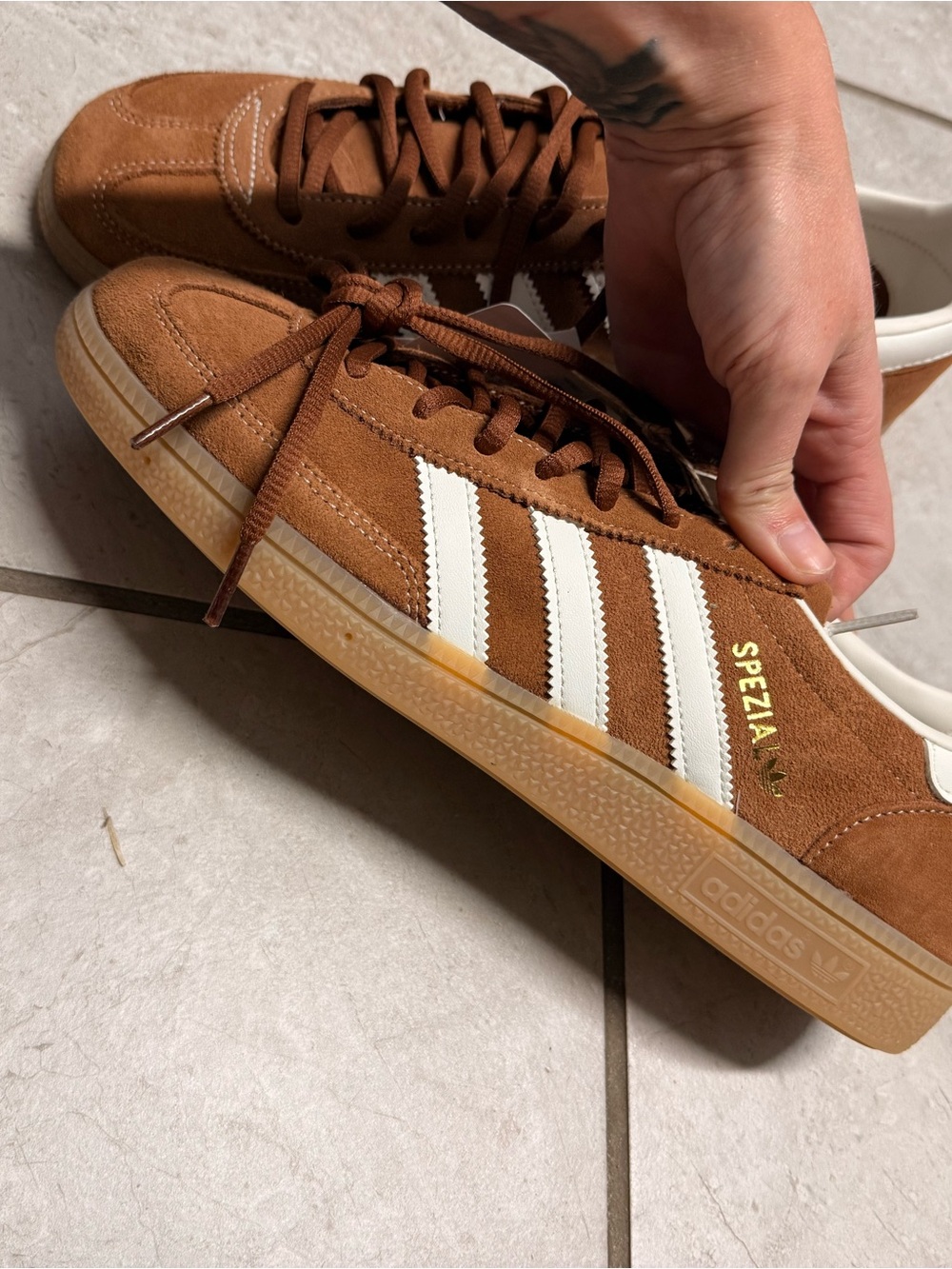 adidas Spezial Men’s Suede Sneakers - Brown/White